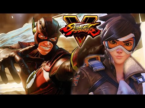 Street Fighter 5 - The Flash vs Tracer (Overwatch) Gameplay PC Mods @ 1080p (60fps) HD ✔ - UC8JiX8bJM5DzU41LyHpsYtA