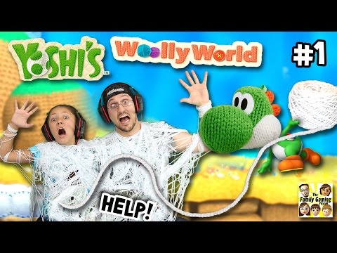 YOSHI ATTACKS US w/ YARN!   Lets Play YOSHI'S WOOLY WORLD #1   (FGTEEV Gameplay Fun!) - UCC-RHF_77zQdKcA75hr5oTQ