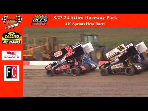 8.23.24 Attica Raceway Park Full Program - dirt track racing video image