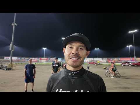 Kyle Larson discusses Thursday's win at Knoxville, starting back farther in Saturday's A-Main, more - dirt track racing video image