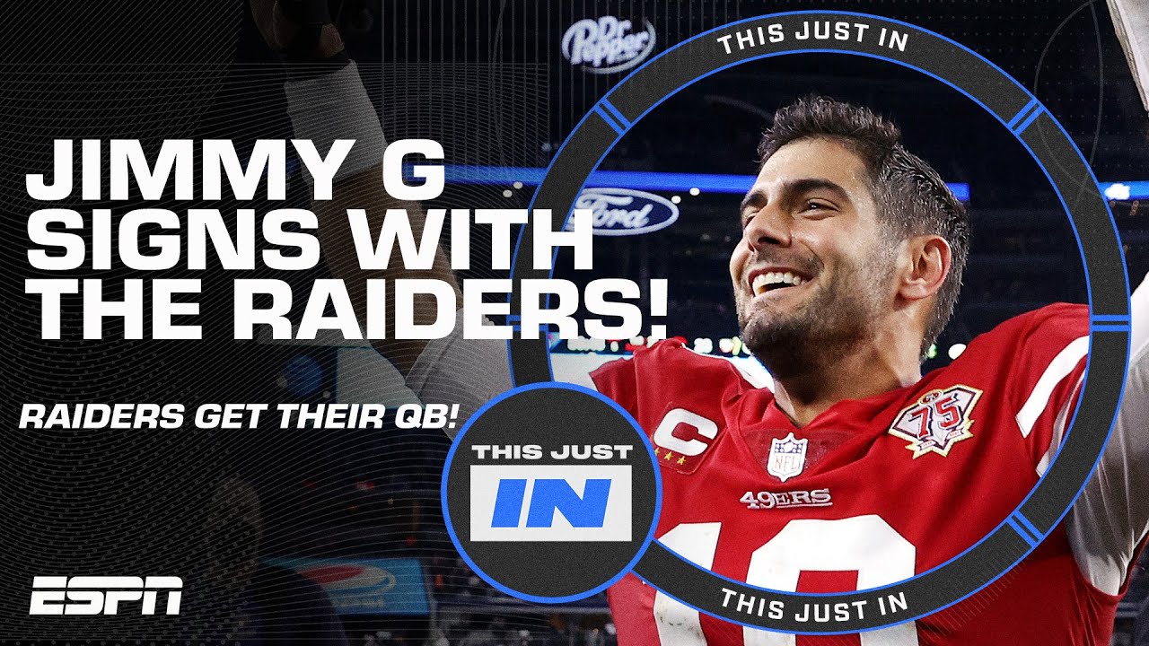 🚨 Jimmy G is heading to the Las Vegas Raiders | This Just In