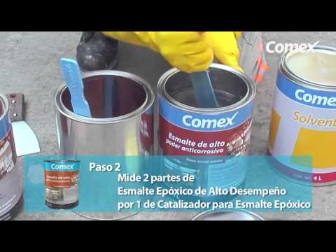 Como pintar con pintura epoxi metales