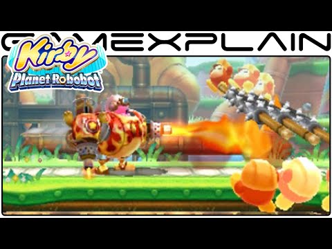 Kirby: Planet Robobot - RoboBot Stage & NEW Bomb Armor Transformation & Tons More. (3DS Direct Feed) - UCfAPTv1LgeEWevG8X_6PUOQ