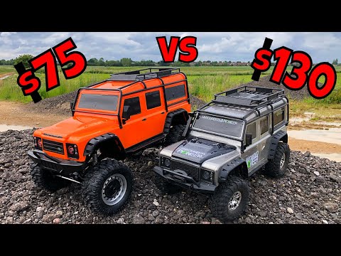 Cheap Vs Cheaper! Cheap RC Land Rover off road test.  TRX4 Clone Vs Toy Defender - UCSgcnNUXj1466tP-bm2ZdGA