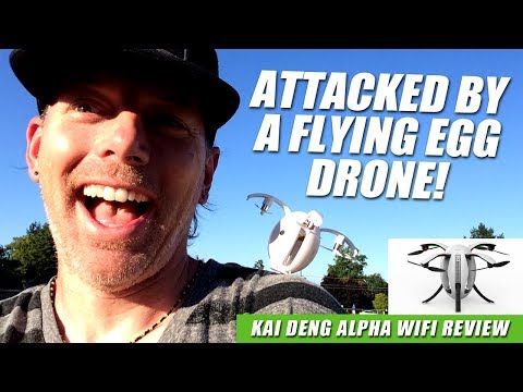 ATTACKED BY FLYING EGG DRONE! - KaiDeng K130 Alpha WIFI Folding Drone Review - UCwojJxGQ0SNeVV09mKlnonA