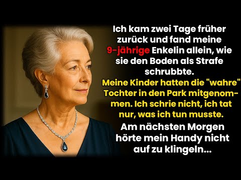Meine 9-jährige Enkelin musste allein putzen, während sie die ‚echte‘ Tochter mitnahmen…