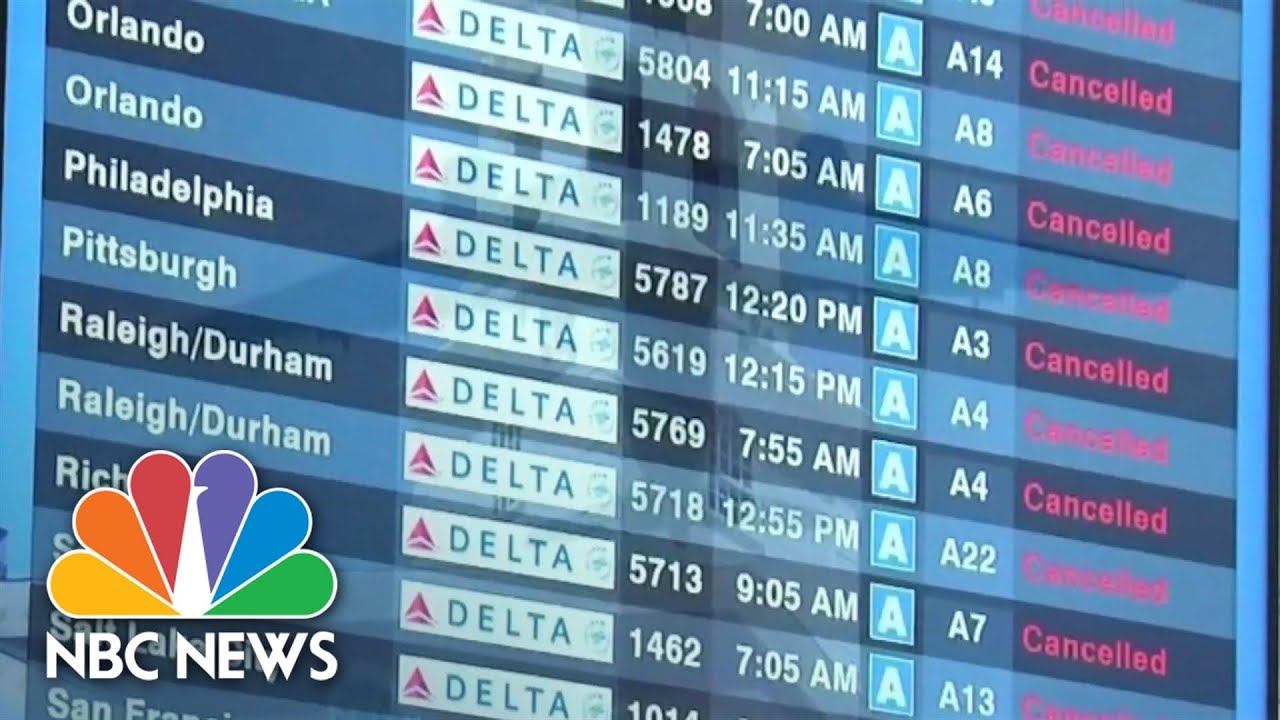 Bad Weather And Fewer Planes Pose Challenges During Busiest Travel Day Of The Year