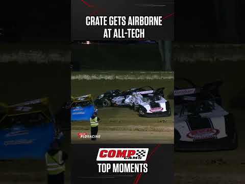 👀 Late Model gets airborne at All Tech Raceway! - dirt track racing video image