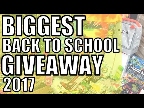 Biggest Back To School GIVEAWAY Ever! 2017 - UCGwPbAQdGA3_88WBuGtg9tw