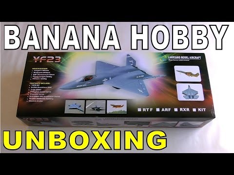 Banana Hobby / LX Models YF-23 ATF UNBOXING Part 1 of 3 in HD By: RCINFORMER - UCdnuf9CA6I-2wAcC90xODrQ