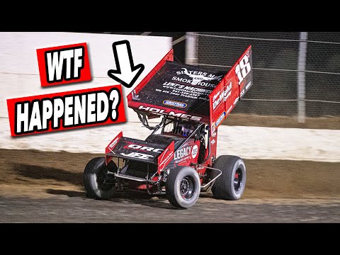 WE ALMOST CANCELLED + My Wing Blew Apart at 110MPH at Grays Harbor Raceway! - dirt track racing video image