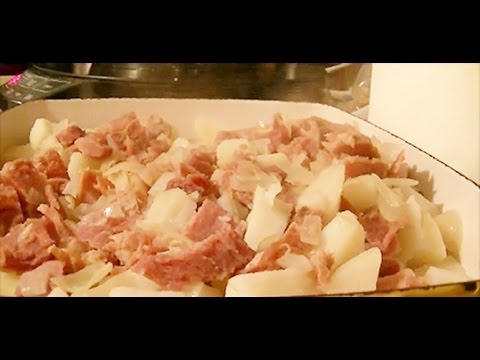 Recipe for Using Leftover Meats to Make Potato Casserole - Ham Potato Casserole - UC9gTYxmSL9vdleWEenTfpAg