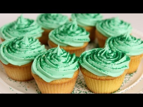 Shamrock Milkshake Cupcake Recipe - Laura Vitale - Laura in the Kitchen Episode 548 - UCNbngWUqL2eqRw12yAwcICg