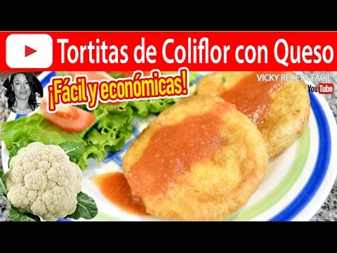 CÓMO HACER TORTITAS DE COLIFLOR CON QUESO | Vicky Receta Facil - UCewhO42h_TIKZdntpI-v39g