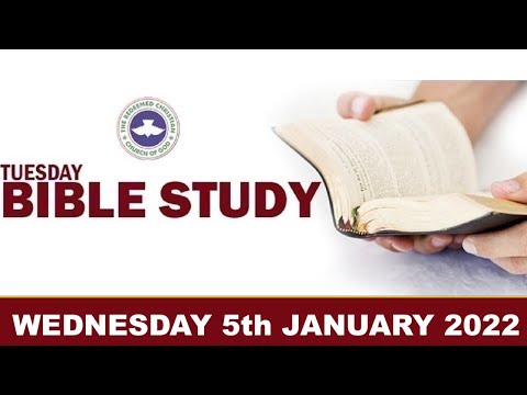 RCCG JANUARY 5th 2022 BIBLE STUDY