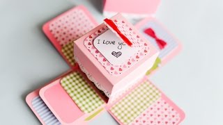 How to Make - Surprise Box Proposal Engagement - Step by Step | Eksplodujące Pudełko Oświadczyny