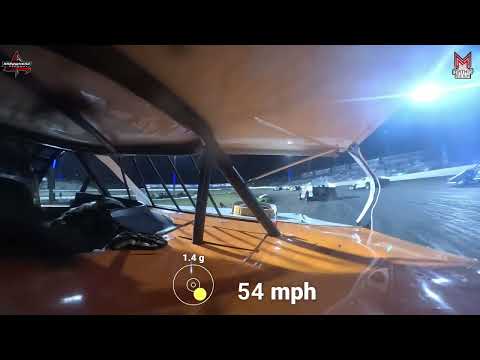 #00 Cason Harris - USRA B-Mod - 5-3-2024 Arrowhead Speedway - In Car Camera - dirt track racing video image
