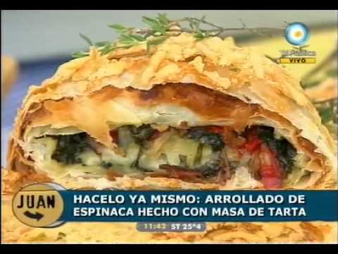 Crocante arrollado de espinaca en masa de tarta. - UCb8W2JPNwMtV4xA0LFb3LUw