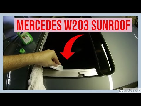 Come pulire e lubrificare il tettuccio apribile di una Mercedes Classe C W203