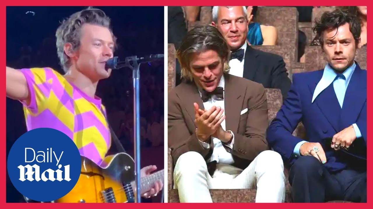 Harry Styles jokes about spitting on Chris Pine to HUGE reaction from crowd at MSG