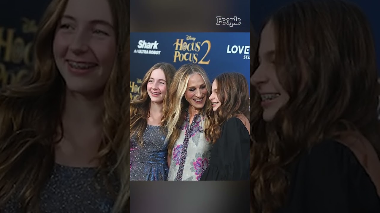 Sarah Jessica Parker with Matthew Broderick and Their Daughters at ‘Hocus Pocus 2’ Premiere #Shorts