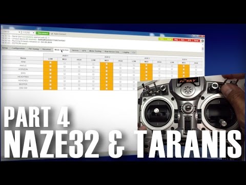 Naze32 Taranis Setup - FrSky D4R II CPPM & Telemetry Part 4 - UCOT48Yf56XBpT5WitpnFVrQ