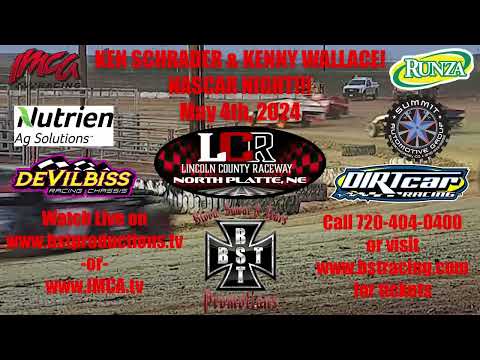 NASCAR Night at Lincoln County Raceway - Teaser BST Racing - dirt track racing video image