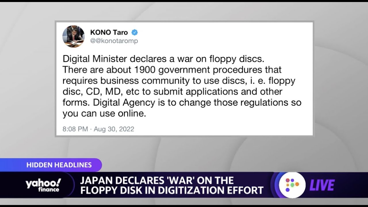 Japan declares war on floppy disk