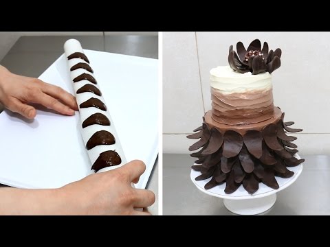 Easy Chocolate Decoration Cake Decorar con Chocolate by CakesStepbyStep - UCjA7GKp_yxbtw896DCpLHmQ