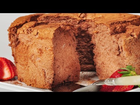 Chocolate Angel Food Cake Recipe Demonstration - Joyofbaking.com - UCFjd060Z3nTHv0UyO8M43mQ