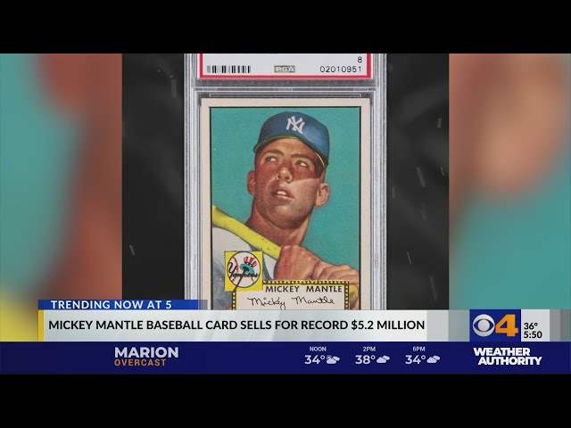 Micky Mantle Baseball Card Sells for Record Price