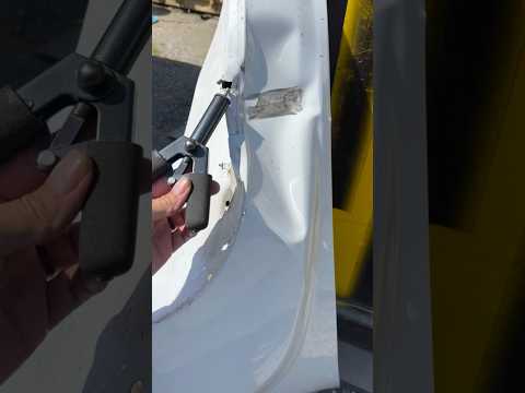 REPAIRABLE? Double Pin Pull! #bodywork #dentrepair #diy