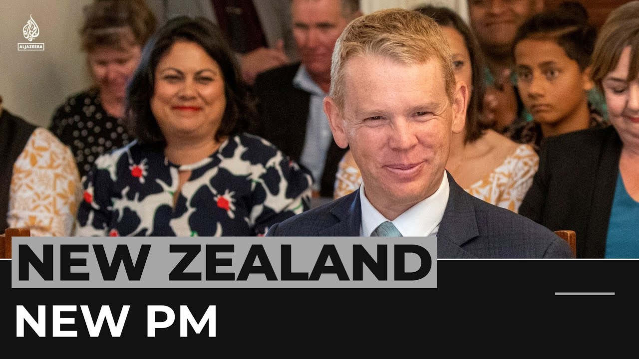 Hipkins sworn in as New Zealand PM as Ardern bows out