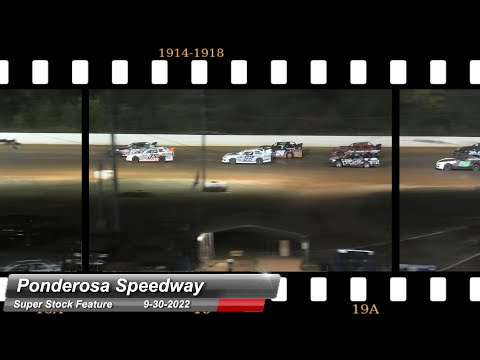 Ponderosa Speedway - Super Stock Feature - 9/30/2022 - dirt track racing video image