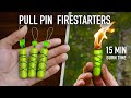 How to Make the Ultimate Survival Pull Pin Firestarter  15 Min Burn!