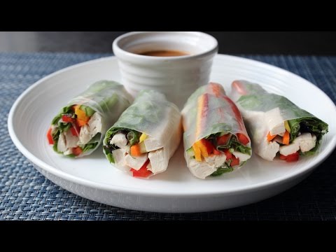 Spring Rolls - How to Make Fresh Spring Rolls - Rice Paper Wraps - UCRIZtPl9nb9RiXc9btSTQNw