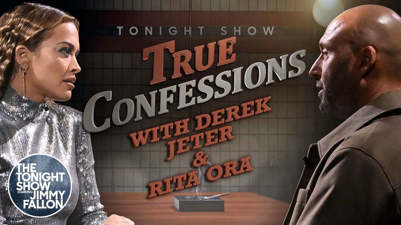 True Confessions with Derek Jeter and Rita Ora | The Tonight Show Starring Jimmy Fallon
