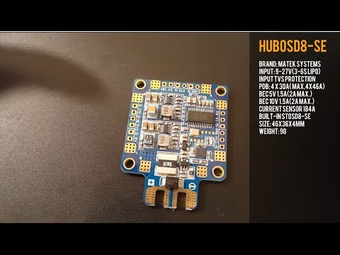 Matek HUBOSD8-SE PDB // Review and Noise Testing - UC3c9WhUvKv2eoqZNSqAGQXg