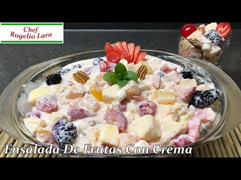 ENSALADA DE FRUTAS CON  CREMA , DELICIOSA RECETA! - UCKkinZz8CfbX-Hr6zcXOO7Q