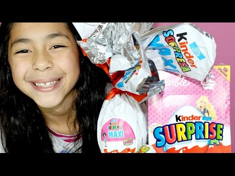 KINDER SURPRISE EGGS GIANT SURPRISE EGG| Barbie Kinder Surprise Eggs|B2cutecupcakes - UCXa9irCtpM1t4l2cPuBKcQg