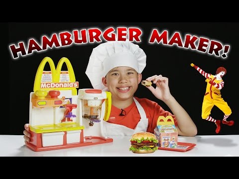 McDonald's HAMBURGER MAKER!!! Turn Peanut Butter into a HAMBURGER Snack! - UCHa-hWHrTt4hqh-WiHry3Lw
