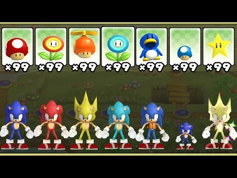 New Super Mario Bros. Wii - All Sonic Power-Ups - UC-2wnBgTMRwgwkAkHq4V2rg