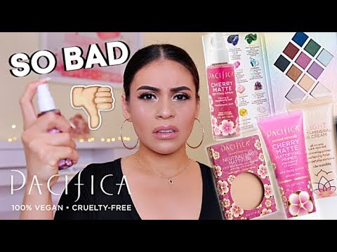 TESTING PACIFICA MAKEUP: FIRST IMPRESSIONS + WEAR TEST! MAJOR FAIL | JuicyJas - UCqTR5f7YkGro3cPv23SqcqQ