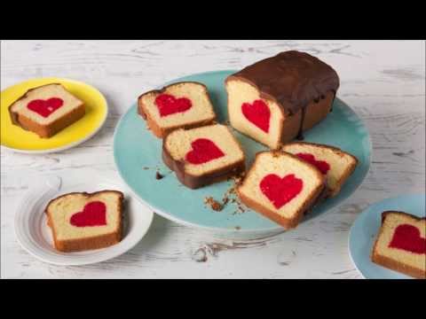 Rührkuchen mit Herz - surprise inside cake