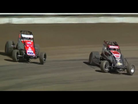 HIGHLIGHTS: USAC AMSOIL National Sprints | Bubba Raceway Park | Winter Dirt Games XIV | Feb 18, 2023 - dirt track racing video image