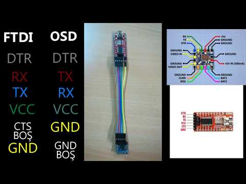 Micro MinimOSD'ye Arduino ile yazılım yükleme