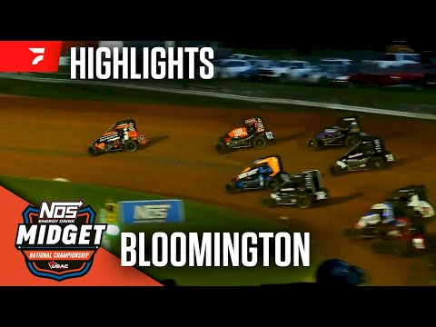 𝑯𝑰𝑮𝑯𝑳𝑰𝑮𝑯𝑻𝑺: USAC NOS Energy Drink National Midgets | Bloomington Speedway | August 29, 2025 - dirt track racing video image