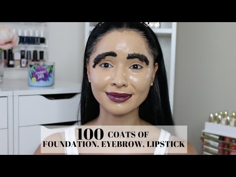 100 Coats Of Foundation, Eyebrow, Lipstick & Highlight - UC4RRwAtw2dLrPvbl8VKGvHA