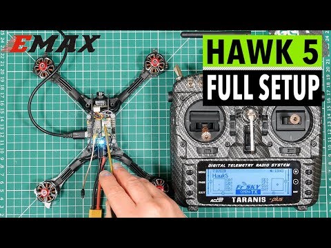 Emax Hawk 5 FPV racing drone review part 2 - detailed setup, FrSky XM+, Taranis X9D, Betaflight - UCmU_BEmr7Nq_H_l9XxUglGw