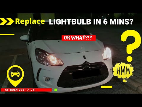 Come sostituire la lampadina del faro anteriore della Citroen DS3